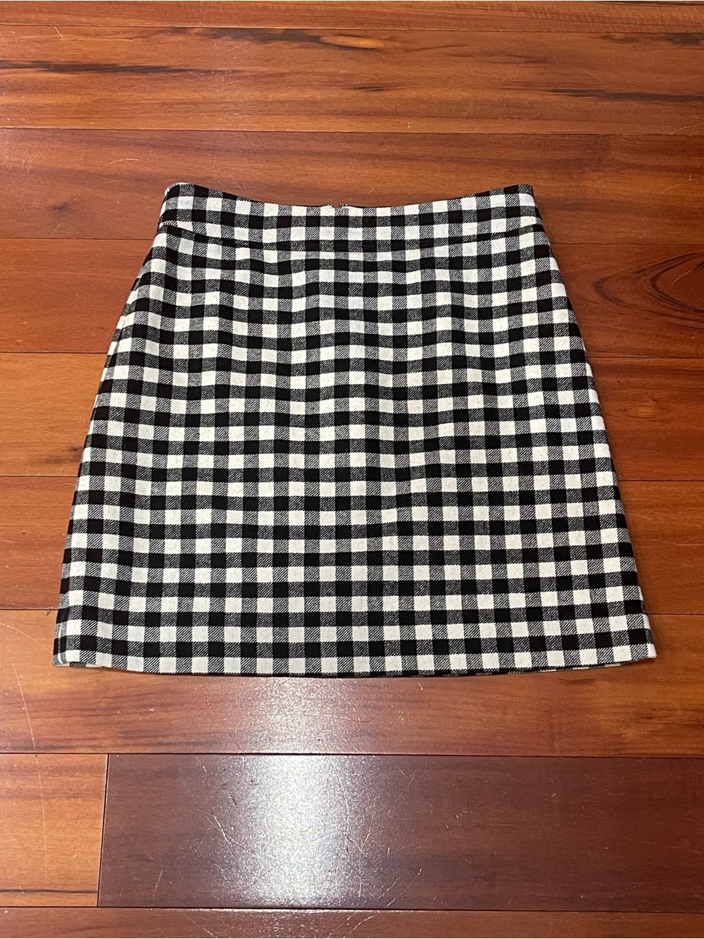 J.Crew Factory Wool-Blend Mini Skirt in Buffalo Check Plaid